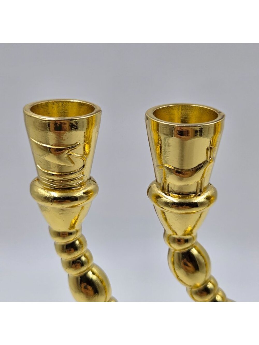 7 Taper Holy Land Symbols of the 12 Tribes of Israel Menorah Hexagonal Base - Picture 15 of 16